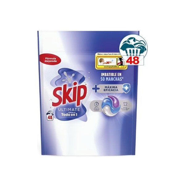 Skip detergente ultimate 48 cápsulas